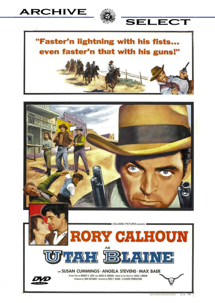 Utah Blaine 1957 DVD Rory Calhoun Susan Cummings Angela Stevens Max Baer Ray Teal  Louis L'Amour
