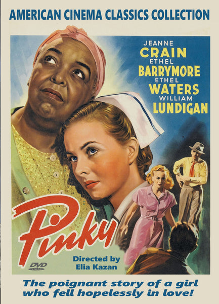Pinky 1949 DVD Jeanne Crain Ethel Barrymore Ethel Waters William Lundigan Elia Kazan